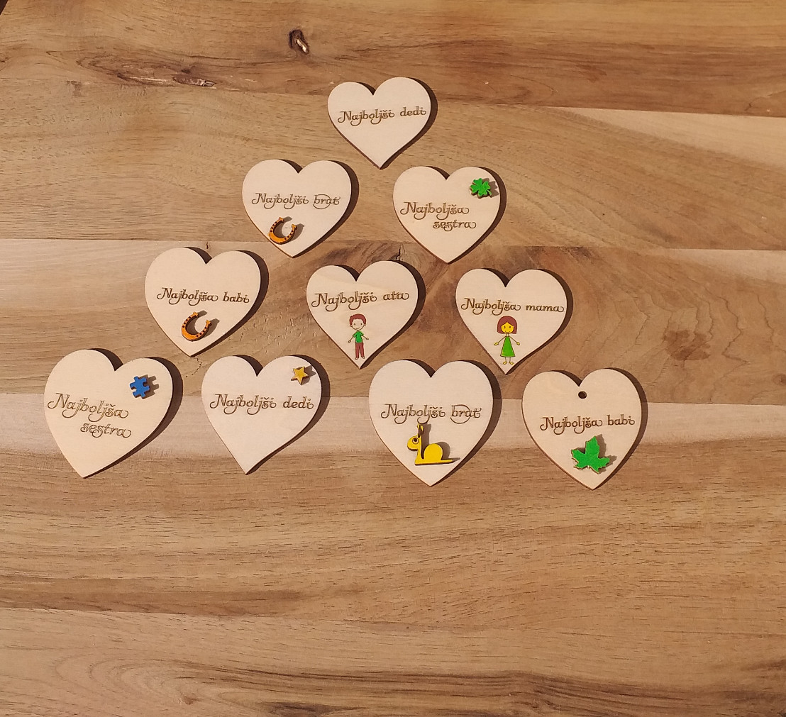 Srčki z mislimi (cvetličarna)