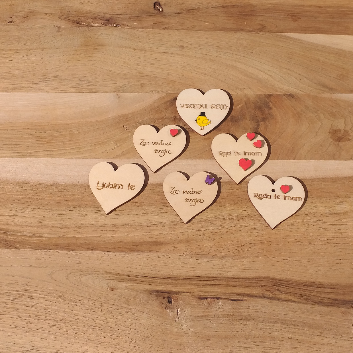 Srčki z mislimi (cvetličarna)