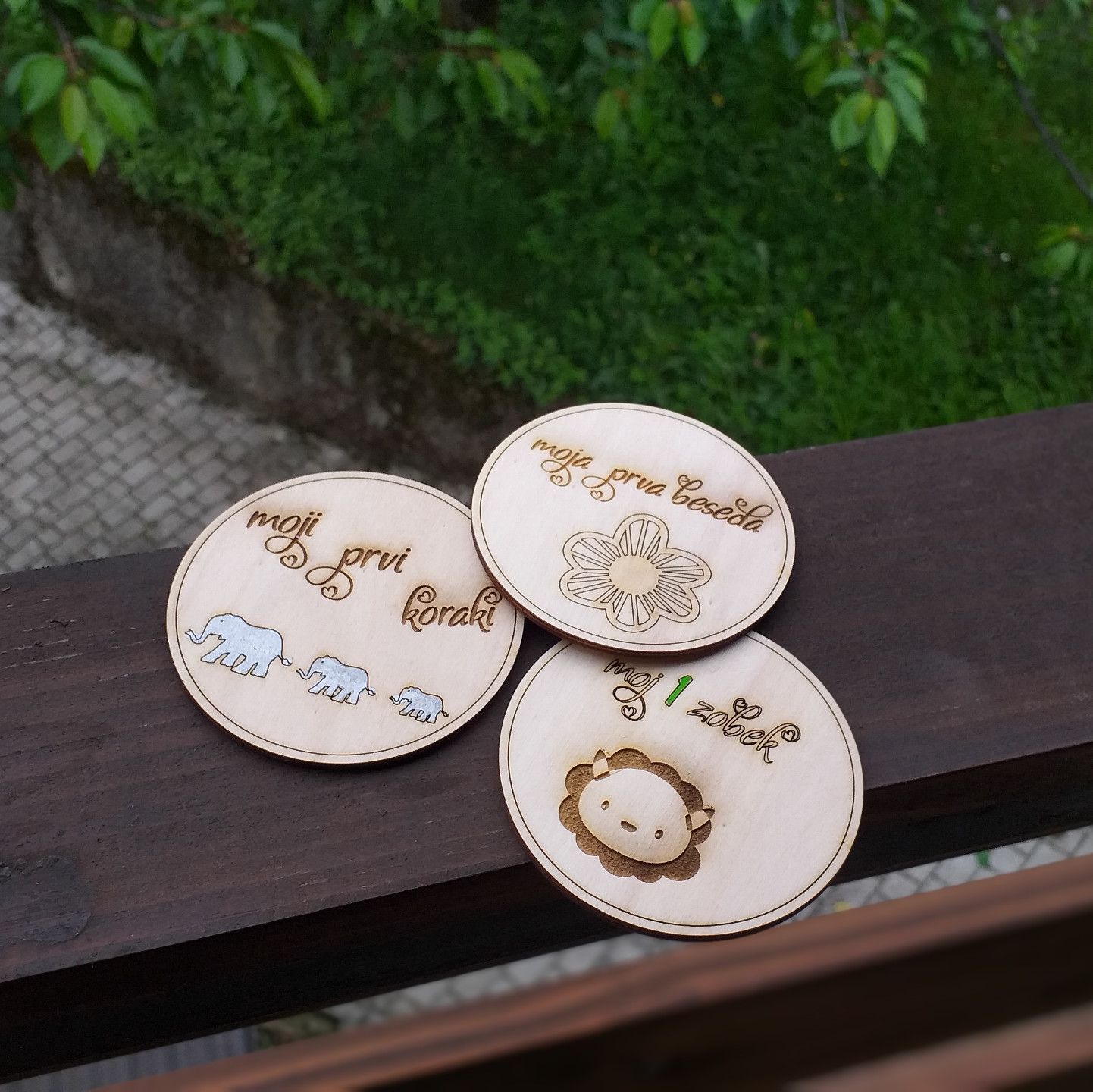 Lesene tablice - dojenček