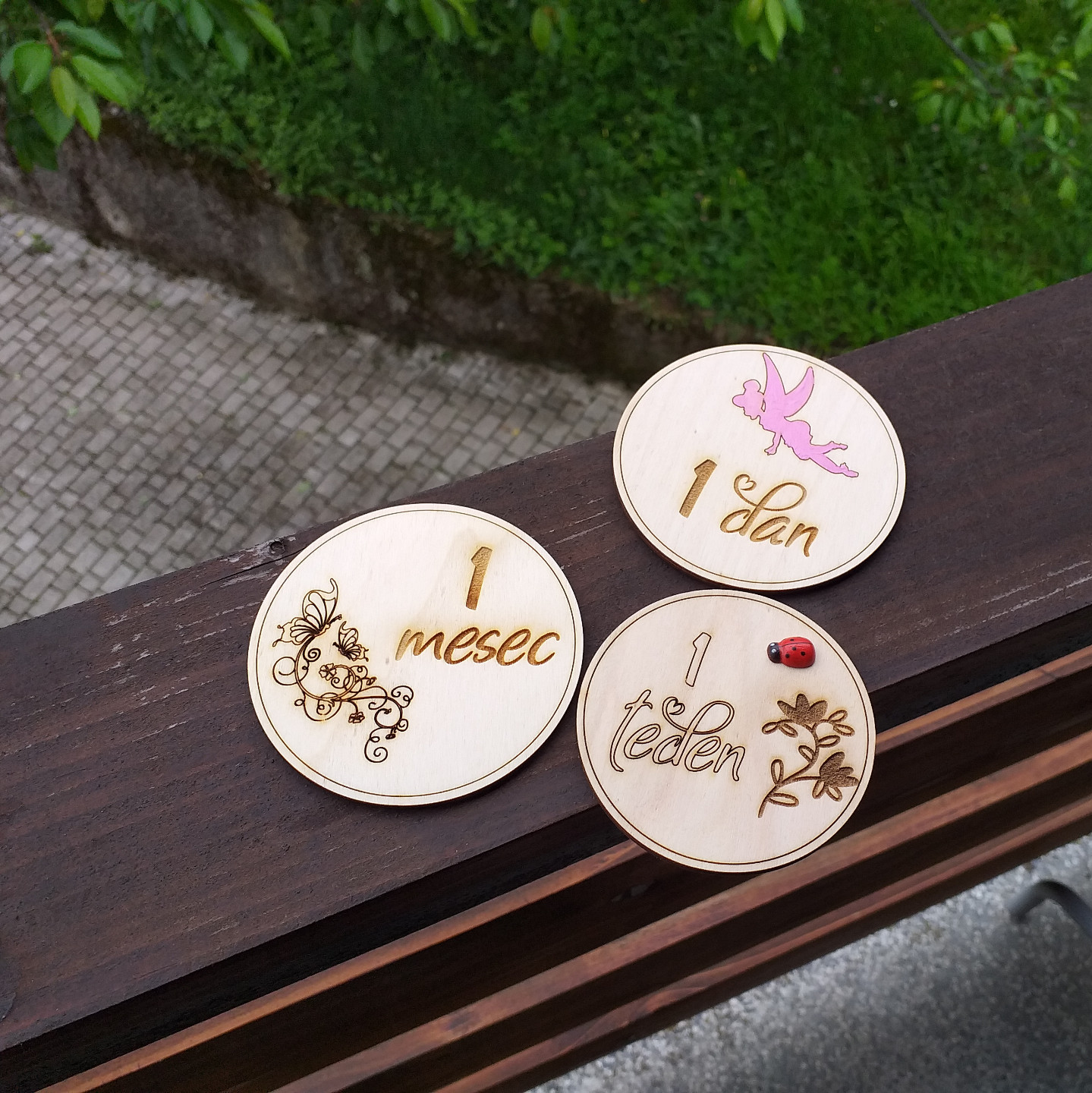 Lesene tablice - dojenček