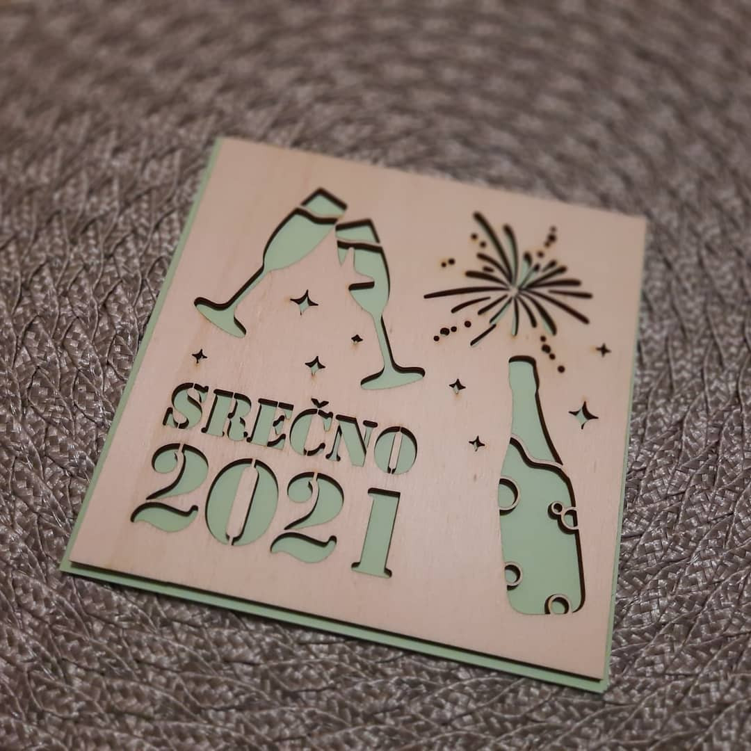 Srečno 2021 - voščilnica