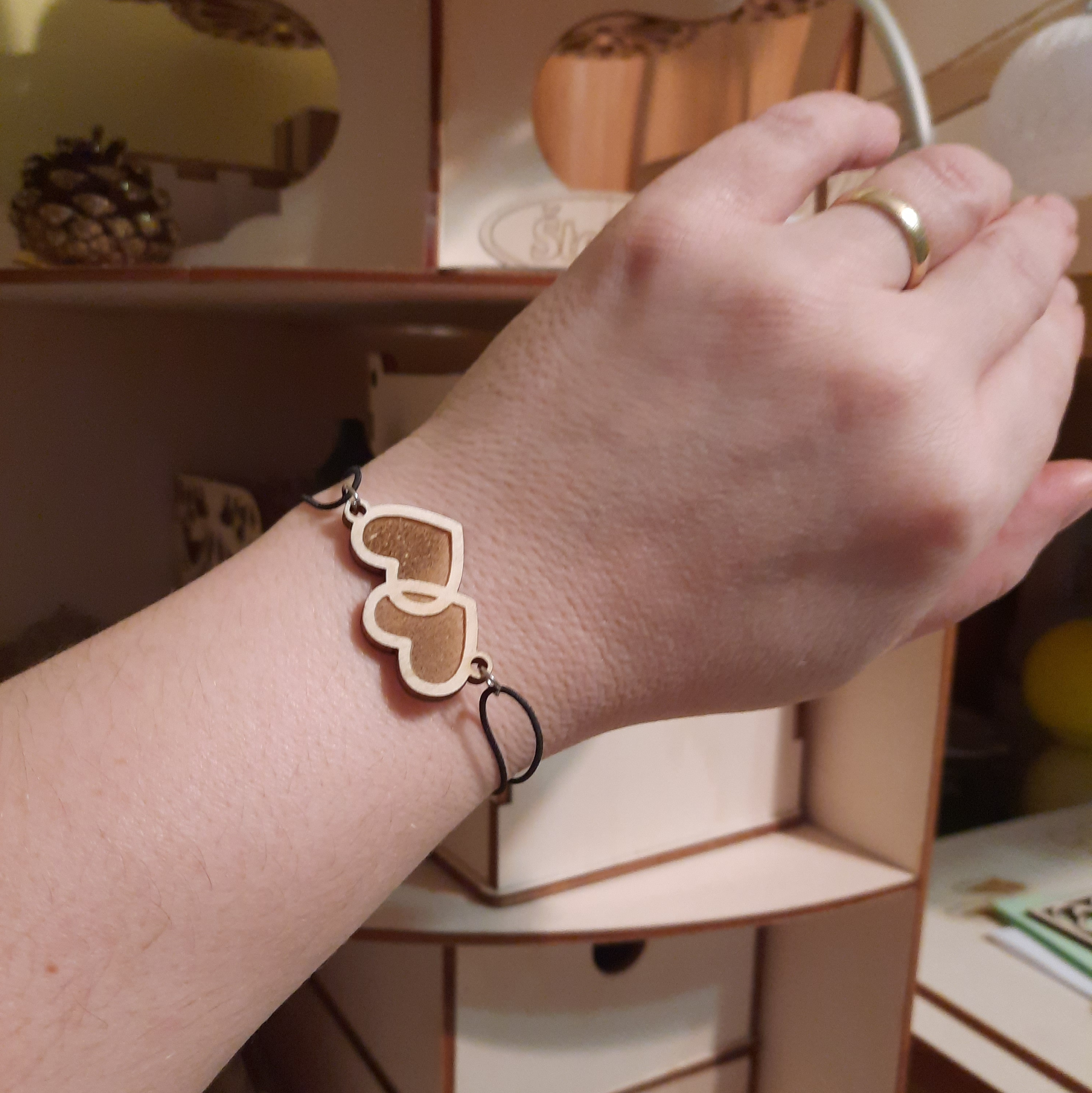 Zapestnica prepletanje 2 src - večna ljubezen