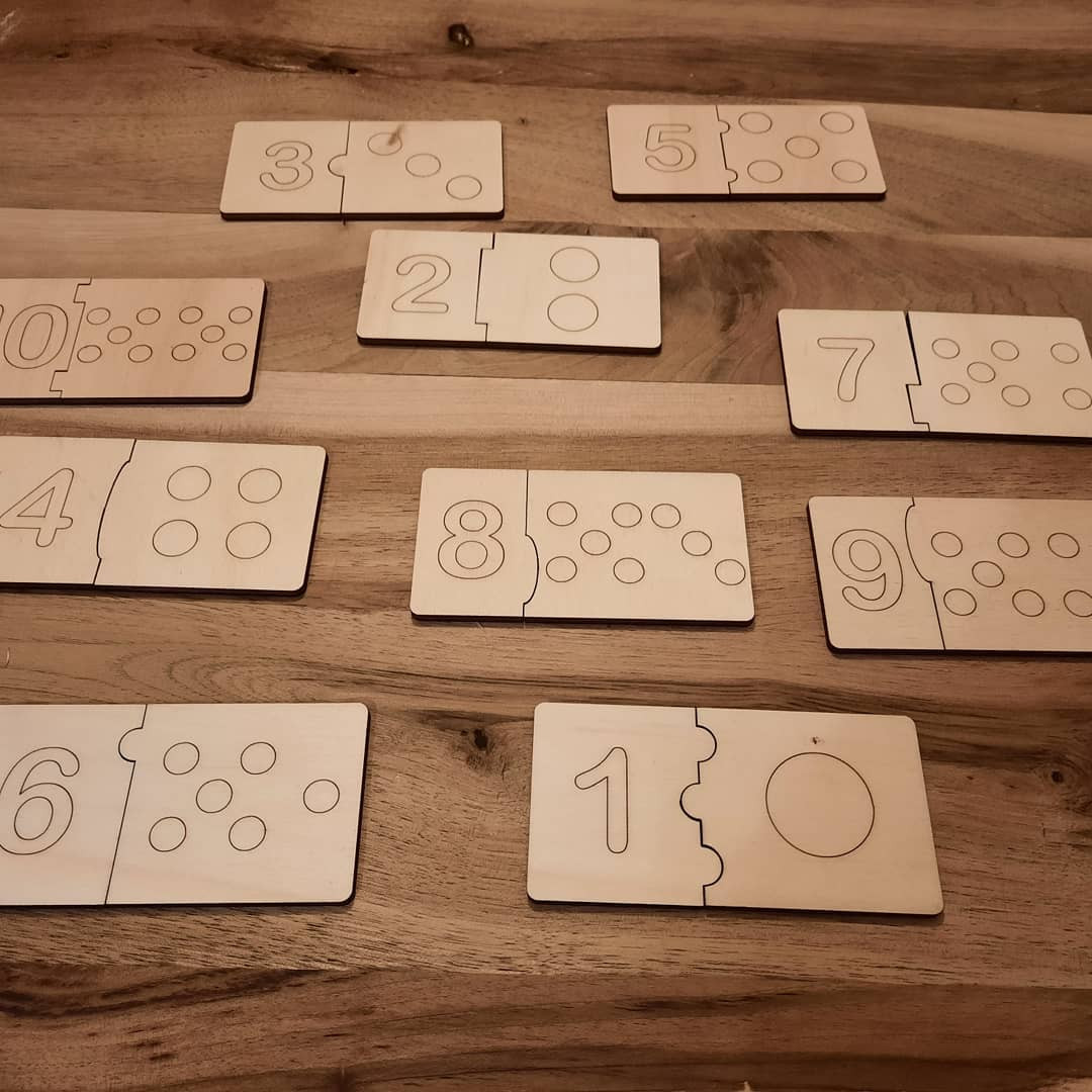 Sestavljanka - puzzle števila 1-10