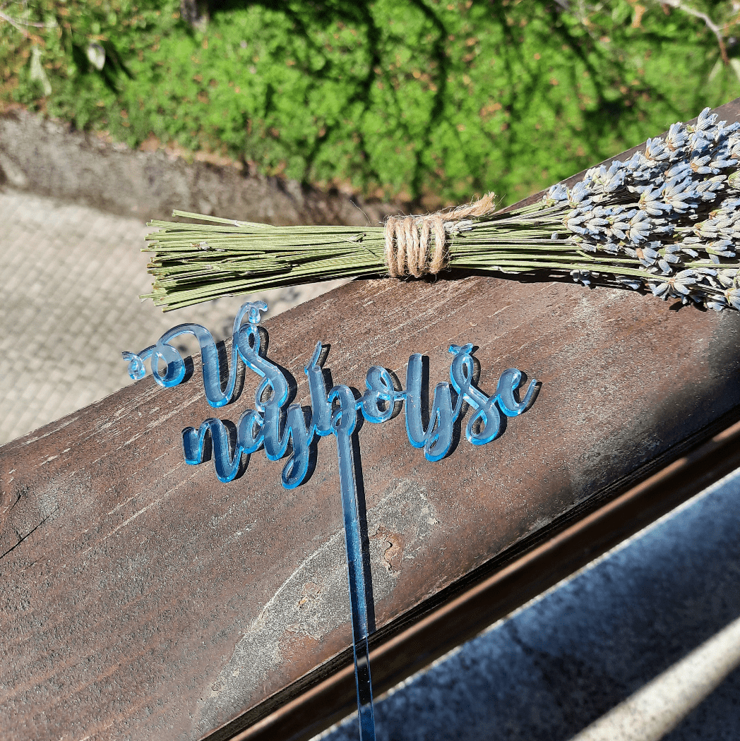 Cake topper (akrilno steklo- pleksi)