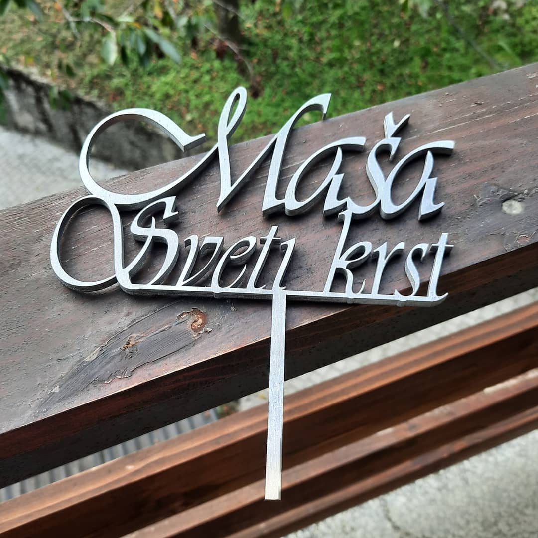 Cake topper - sv. krst