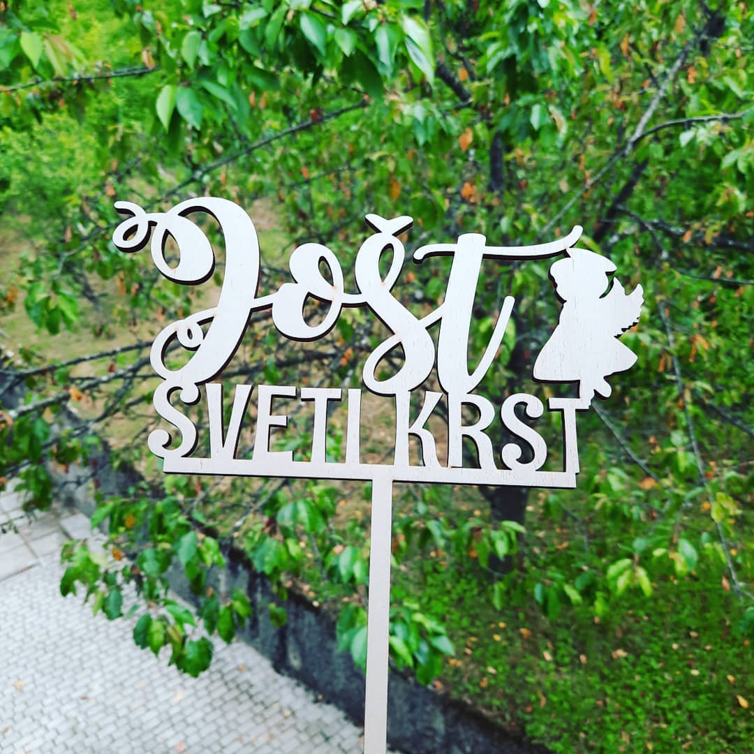 Cake topper - sv. krst