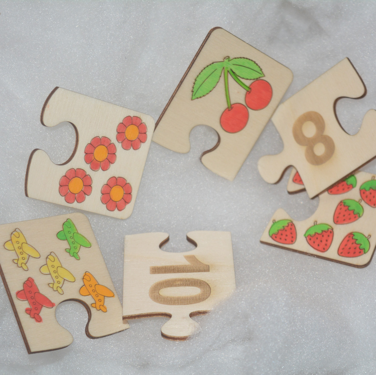 Števila 1 do 10 - puzzle