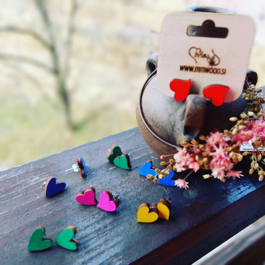 Uhani Razigrani srčki