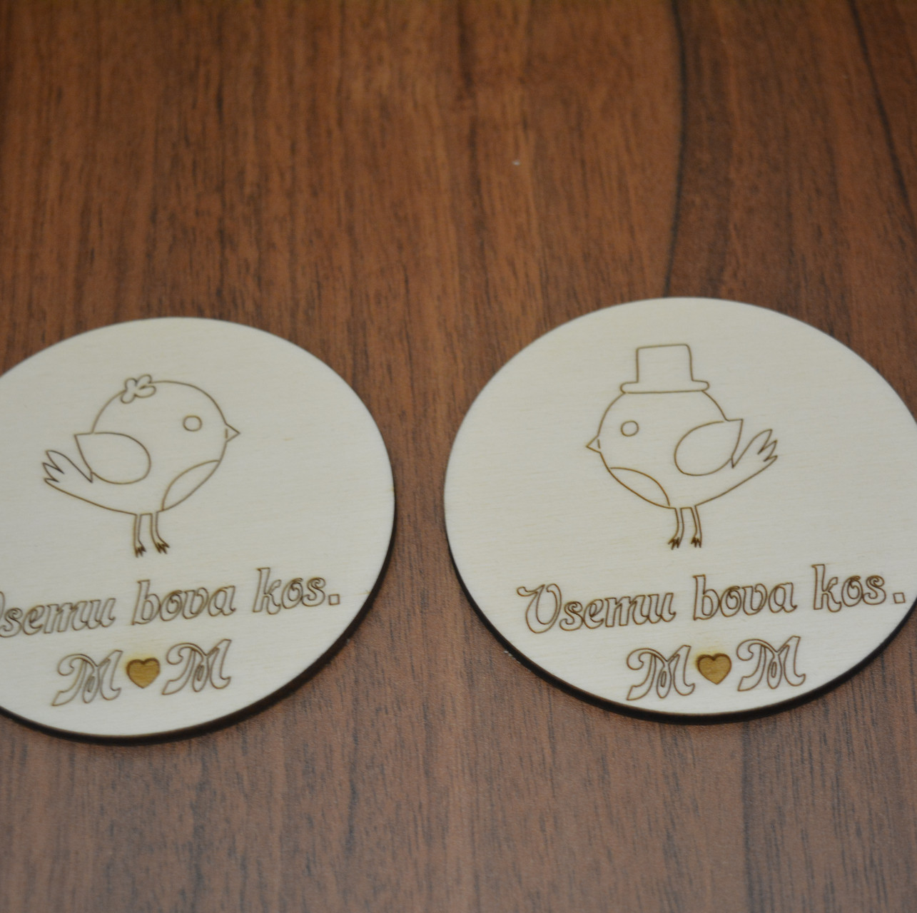 Podstavek za kozarec - vsemu bova kos