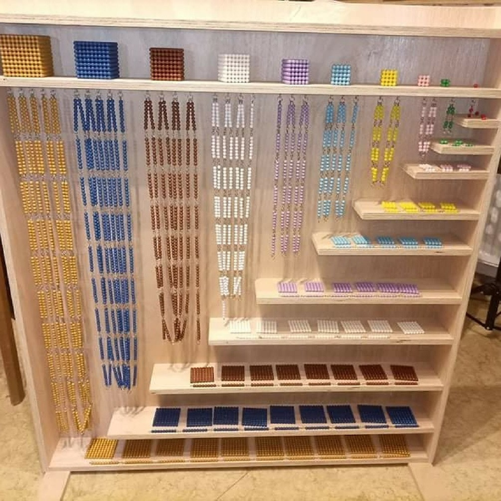 Omara za verige plastičnih zrn (Montessori)