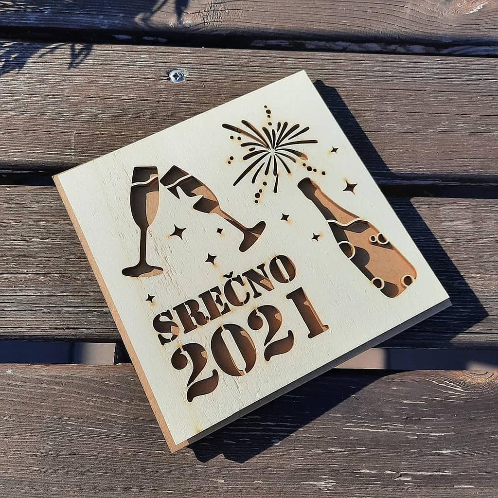 Srečno 2021 - voščilnica