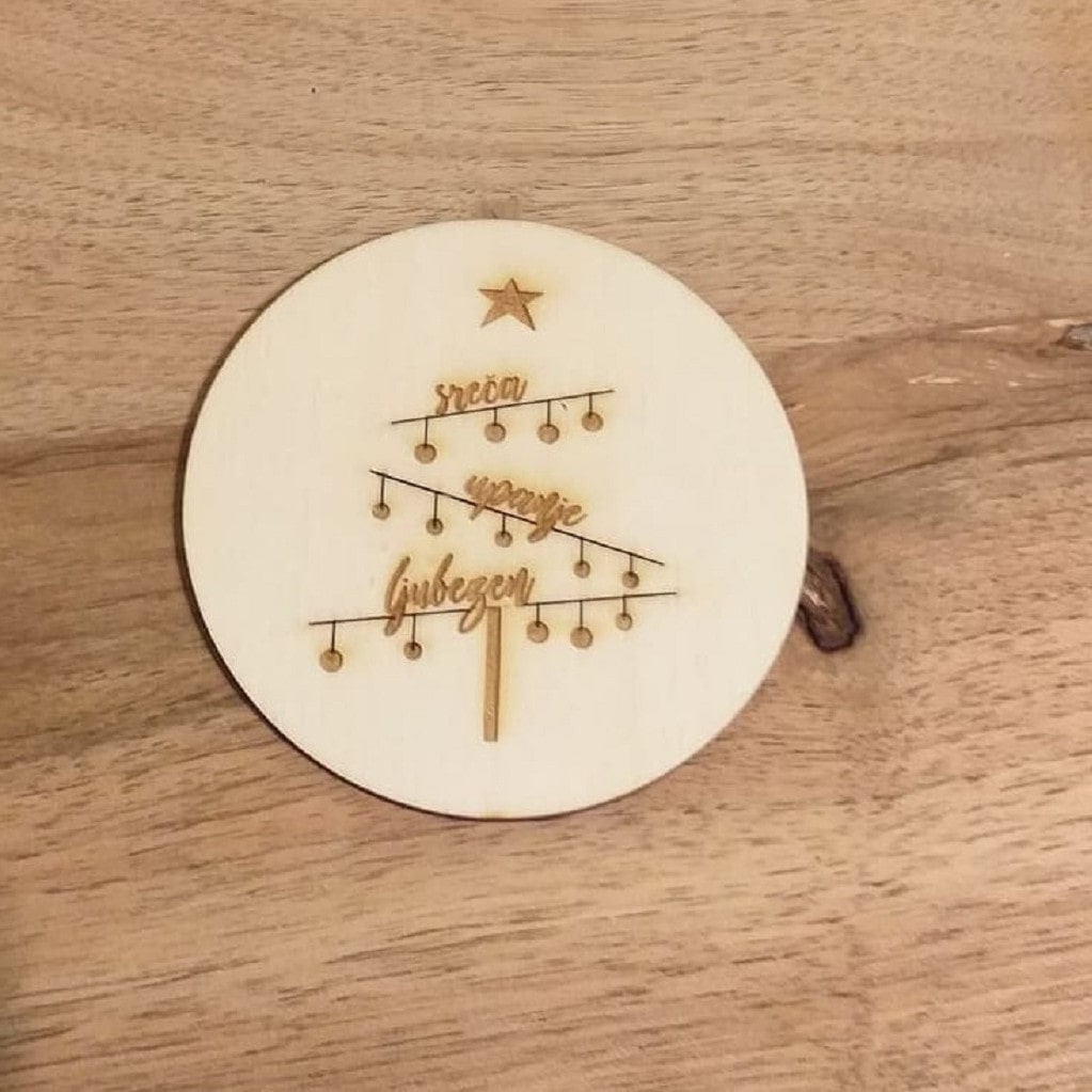 Novoletni podstavek za kozarce