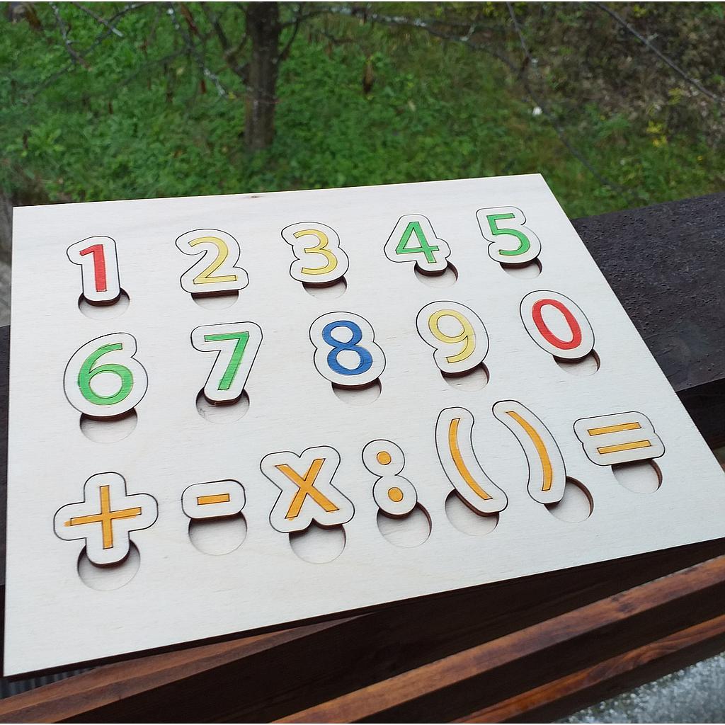 Vstavljanka števila 0-9