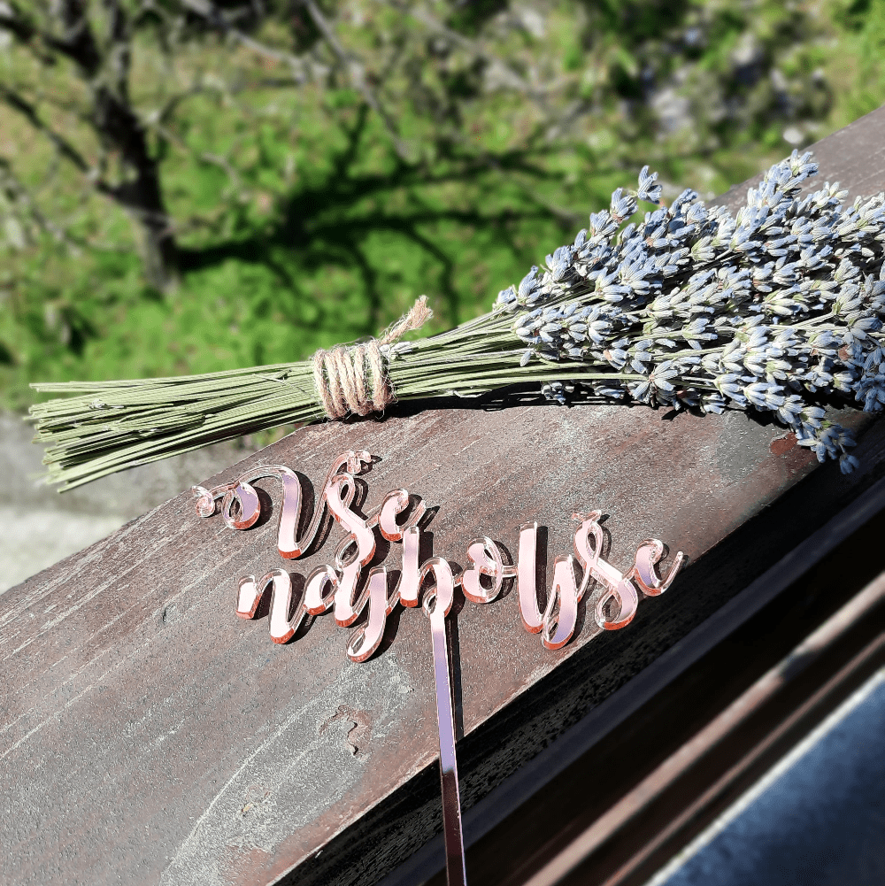 Cake topper (akrilno steklo- pleksi)