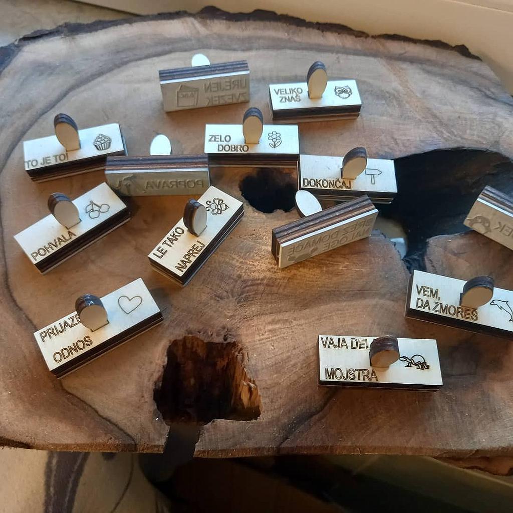 Komplet štampiljk za učitelje (pravokotne)