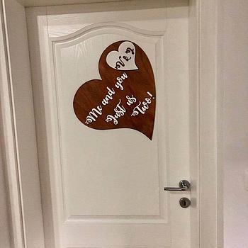 Napis za vrata - srce