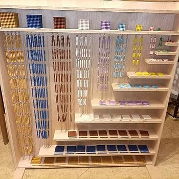 Omara za verige plastičnih zrn (Montessori)