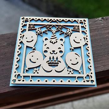 Vabilo/čestitka medvedek