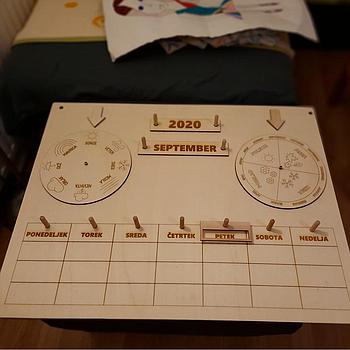 Učni pripomoček - koledar 