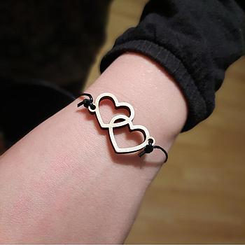 Zapestnica prepletanje 2 src - večna ljubezen