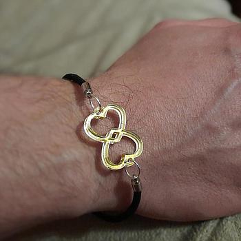 Zapestnica preplet srca v neskončnosti 