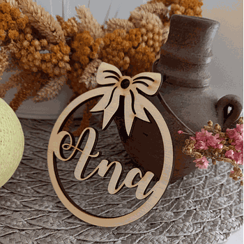 Lesena bunkica z imenom