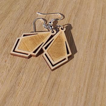 Uhani kristal graviran