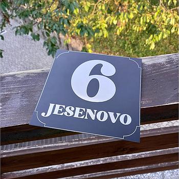 Hišna številka - aluminij