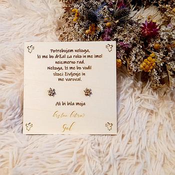 Lesena tablica Ali boš moja krstna/birmanska botra?/ Ali boš moj krstni boter?