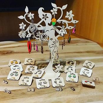 Stojalo za uhane - gozdna vila