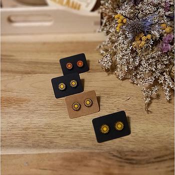 Uhani mini sončnice